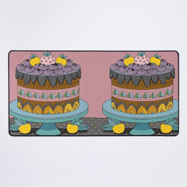 Item preview, Summer Cake Colorful Artistic Food Illustration Style 3D designed and sold by ART ATTACK ZONE.