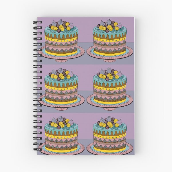 Item preview, Love Cake Colorful Artistic Food Illustration Style 3D designed and sold by ART ATTACK ZONE.
