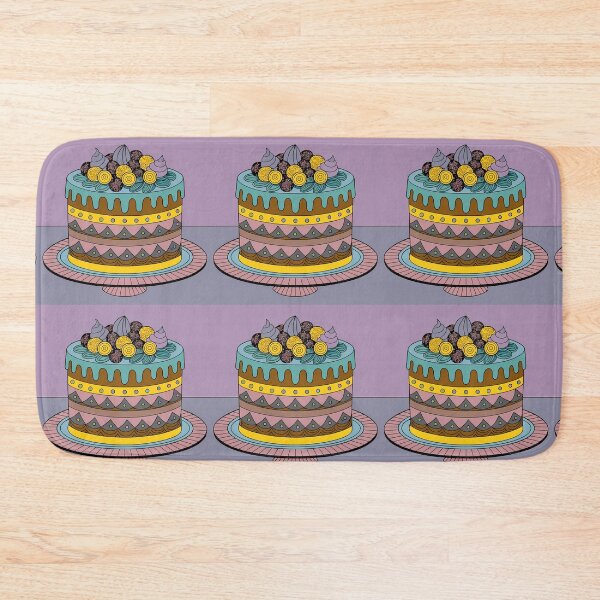 Item preview, Love Cake Colorful Artistic Food Illustration Style 3D designed and sold by ART ATTACK ZONE.