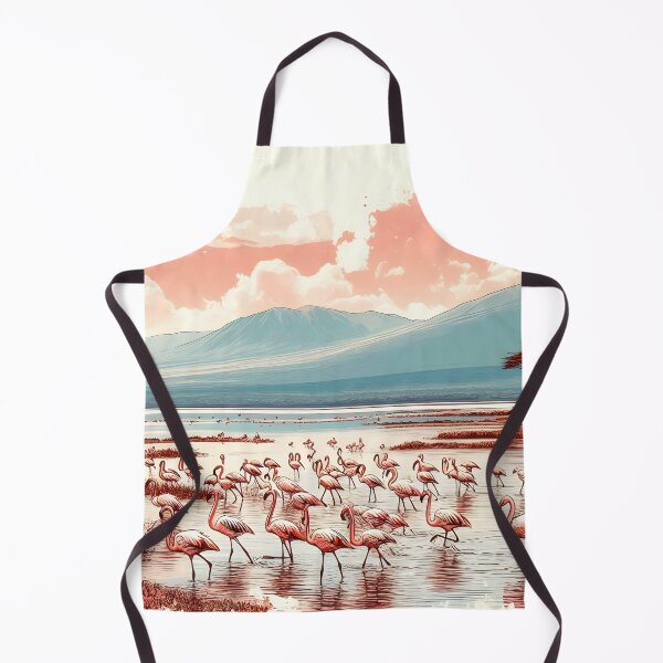 Item preview, Elegant Flamingos in lake, it an irresistible piece of art designed and sold by inkNext.
