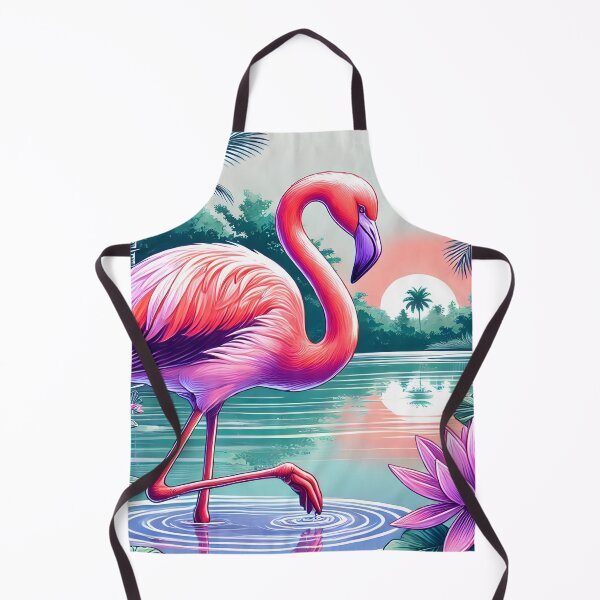 Item preview, Graceful Flamingo in Natural Habitat designed and sold by inkNext.