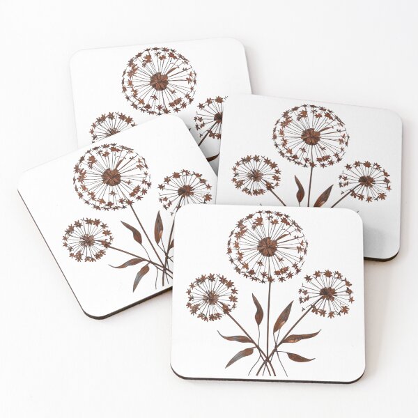 Item preview, Rust-Colored Metal Wall Art with Dandelion designed and sold by Aise06.