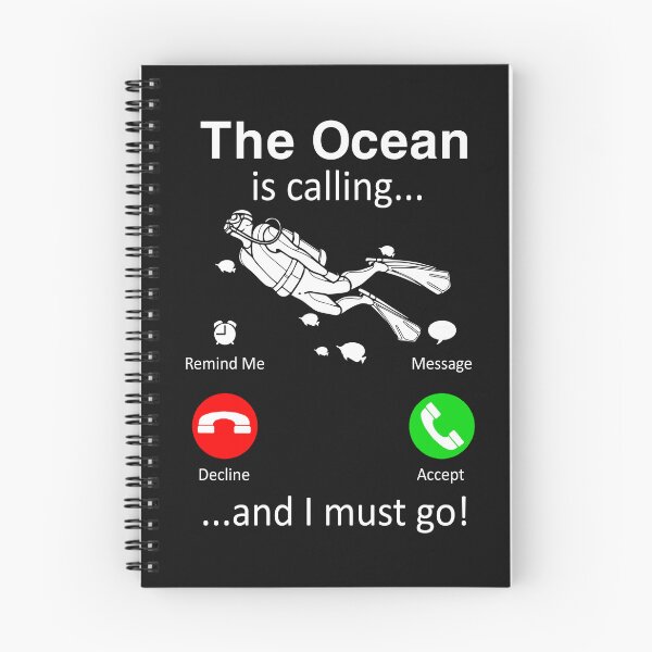 Item preview, Scuba Diving t-shirt -The Ocean is Calling and i must go designed and sold by StreetArtPro.