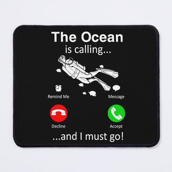 Item preview, Scuba Diving t-shirt -The Ocean is Calling and i must go designed and sold by StreetArtPro.