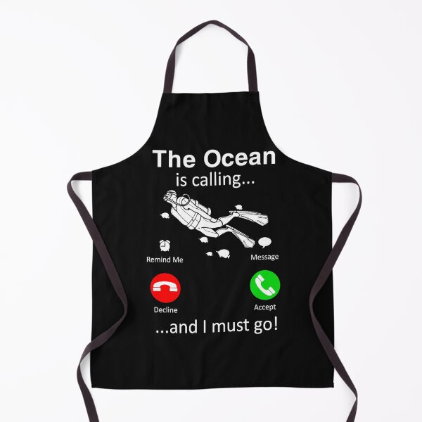 Artikelvorschau, T-Shirt zum Tauchen - Der Ozean ruft und ich muss gehen entworfen und verkauft von StreetArtPro.