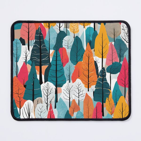 Item preview, Rainbow Woods - Colorful Forest Scene designed and sold by Line in Bloom.