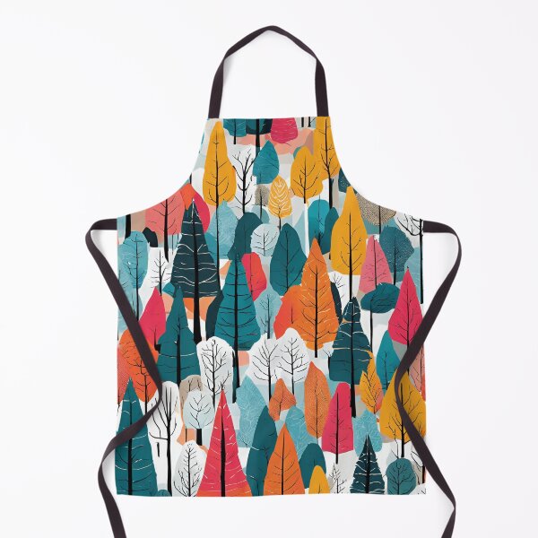 Item preview, Rainbow Woods - Colorful Forest Scene designed and sold by Line in Bloom.