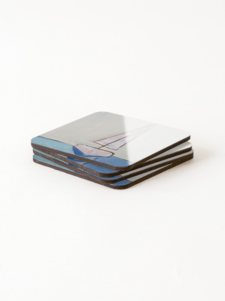 Thumbnail 4 of 5, Coasters (Set of 4), Lone Sailor  designed and sold by RudyYoder.