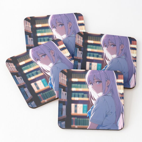 Item preview, Cute Girl With Lilac Hair designed and sold by Glimsy.