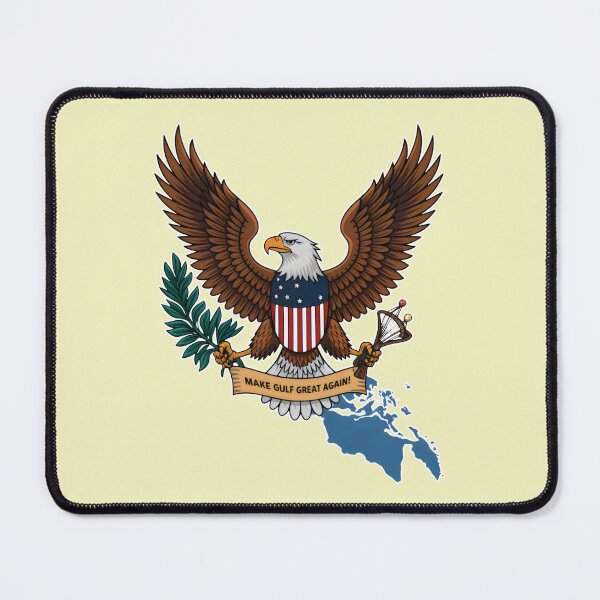 Item preview, Make Gulf Great Again Eagle Shield And Blue Waters designed and sold by SplashTastic.
