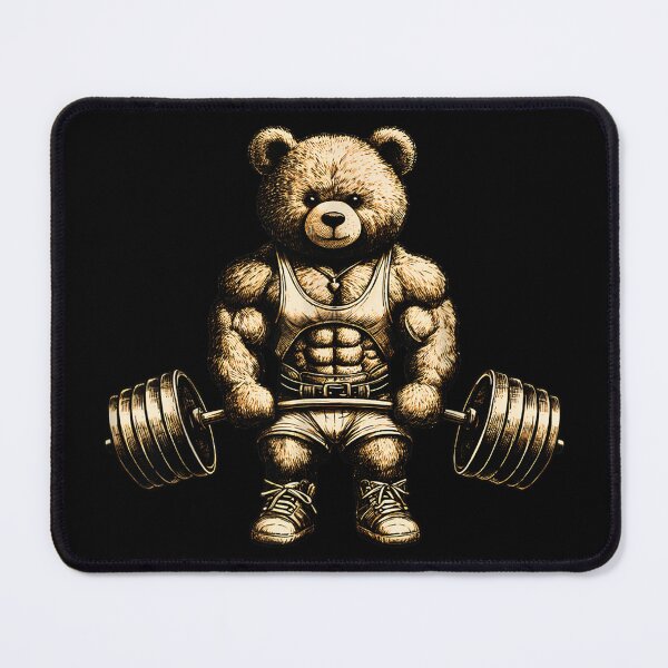 Item preview, Funny Bear workout weight lifting funny designed and sold by AddlPoolart.