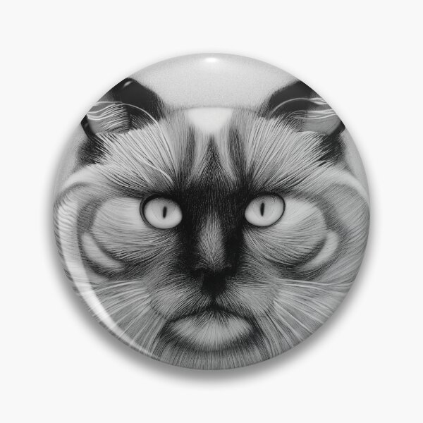 Item preview, Siamese Cat Portrait Artwork Mean Cat designed and sold by stuartsemporium.