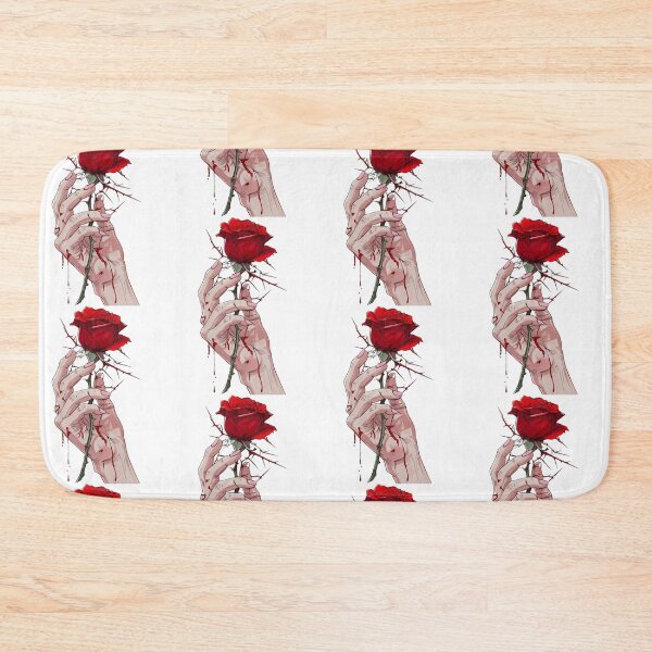 Item preview, Blood and Beauty – Hand Holding a Thorny Red Rose Dark Aesthetic designed and sold by TOYE TO.
