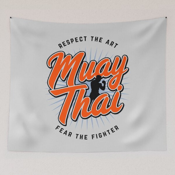 Item preview, Muay Thai, "Respect The Art - Fear The Fighter", Thai boxing designed and sold by emmjott.