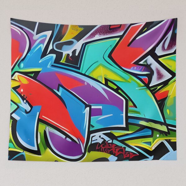 Item preview, Abstract Graffiti Art Design | 380 designed and sold by City Graffix Design Co..