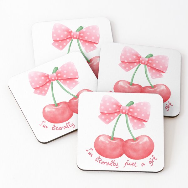 Item preview, Coquette Cherry, Im Literally Just A Girl, Trendy Ribbon designed and sold by EllieBoutique.