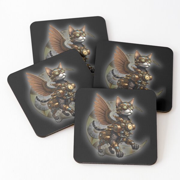 Item preview, Flying Cat Steampunk designed and sold by MixedVibes Co..