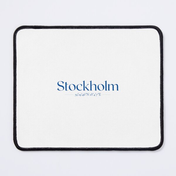 Item preview, Stockholm Sweden Typo Urban Blue Scandinavia designed and sold by AnnaLiliana.
