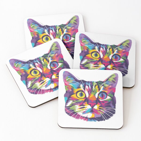 Item preview, Colorful kitty cat  designed and sold by MendaciousMina.