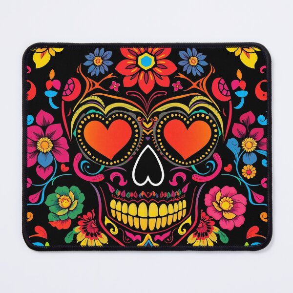 Item preview, Psychedelic Sugar Skull – Día de los Muertos Valentine’s Day Art designed and sold by TOYE TO.