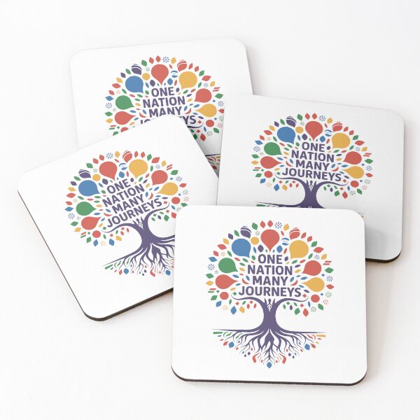 Item preview, One Nation Many Journeys Multicultural Diversity Tree Art designed and sold by Designer-Girl.