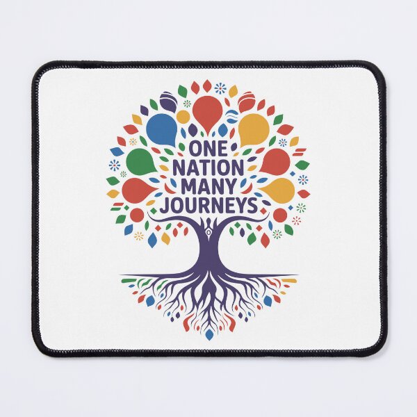 Item preview, One Nation Many Journeys Multicultural Diversity Tree Art designed and sold by Designer-Girl.