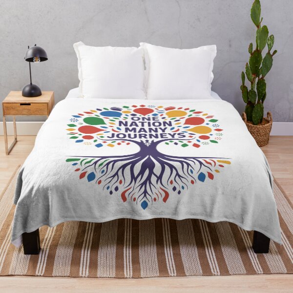 Item preview, One Nation Many Journeys Multicultural Diversity Tree Art designed and sold by Designer-Girl.