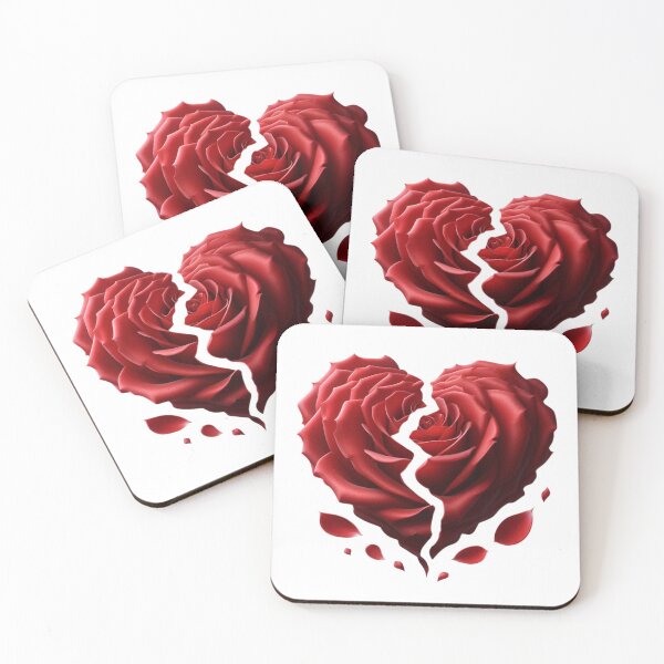 Item preview, Broken Heart-shaped Rose, White / No Background, Big designed and sold by Gaborai.