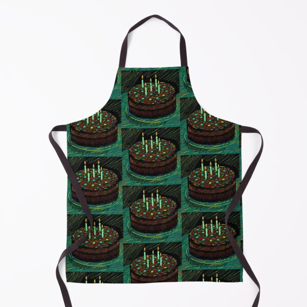 Item preview, Happy Birthday Chocolate Cake Colorful Artistic Food Illustration designed and sold by ART ATTACK ZONE.