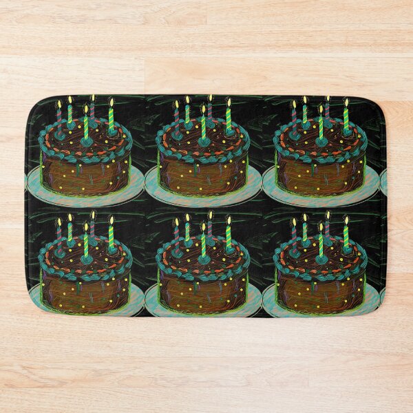 Item preview, Expresionism Cake Colorful Artistic Food Illustration Style 3D designed and sold by ART ATTACK ZONE.
