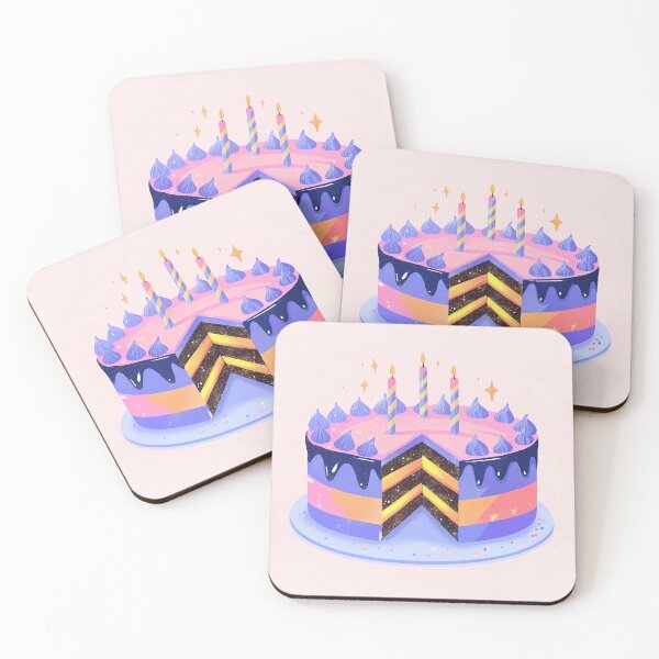 Item preview, Visual Cake Colorful Artistic Food Illustration Style 3D designed and sold by ART ATTACK ZONE.