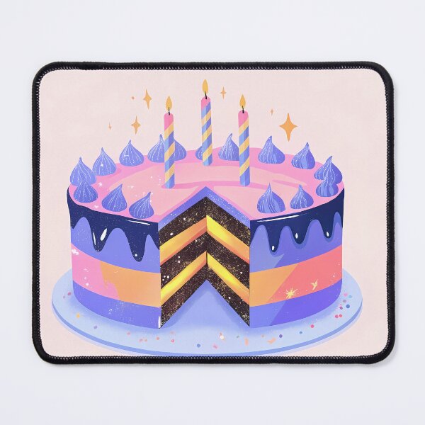 Item preview, Visual Cake Colorful Artistic Food Illustration Style 3D designed and sold by ART ATTACK ZONE.