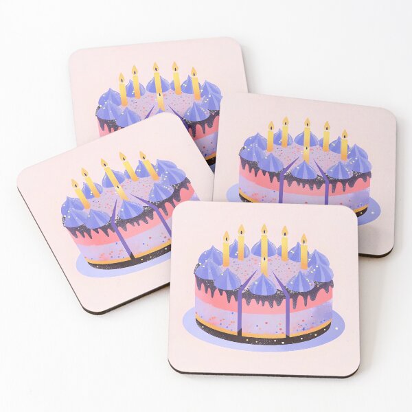 Item preview, Castle Cake Colorful Artistic Food Illustration Style 3D designed and sold by ART ATTACK ZONE.