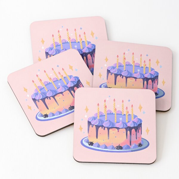 Item preview, Stars Cake Colorful Artistic Food Illustration Style 3D designed and sold by ART ATTACK ZONE.