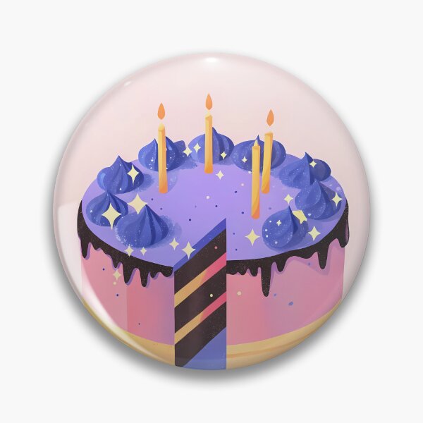 Item preview, Icon Cake Colorful Artistic Food Illustration Style 3D designed and sold by ART ATTACK ZONE.