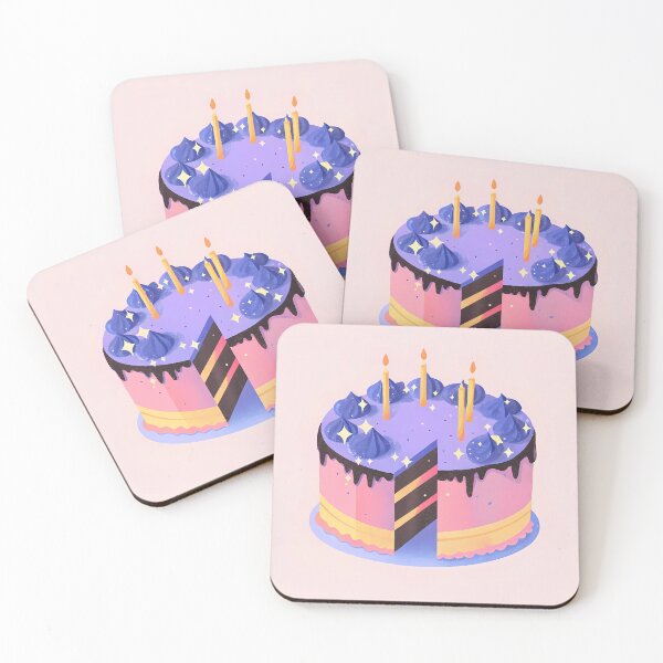 Item preview, Icon Cake Colorful Artistic Food Illustration Style 3D designed and sold by ART ATTACK ZONE.