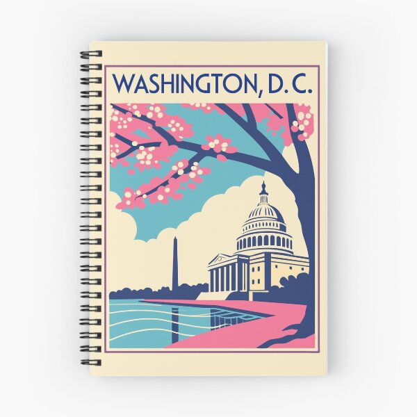 Artikelvorschau, Washington, D.C. - Vintage Reiseposter – Kirschblüten entworfen und verkauft von EnjoyaGift.