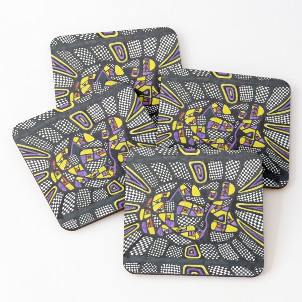 Item preview, 930 - CHEQUERED DESIGN - DAVE EDWARDS - MIXED MEDIA - 2025 designed and sold by BLYTHART.