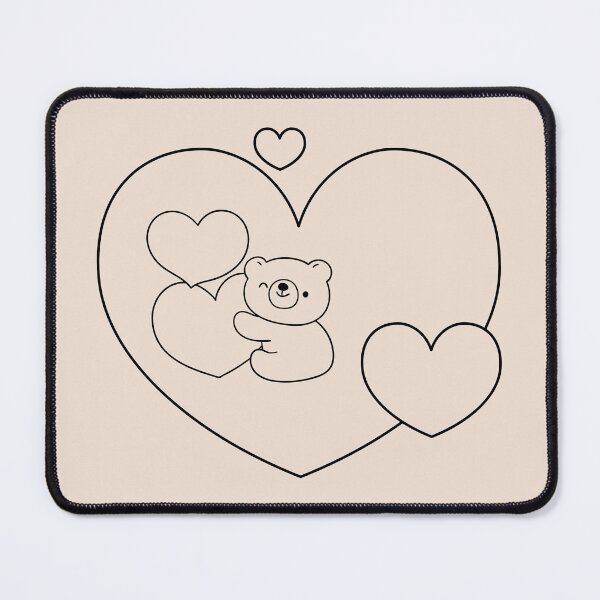 Item preview, Cute Bear with Hearts designed and sold by Laura-Rung.