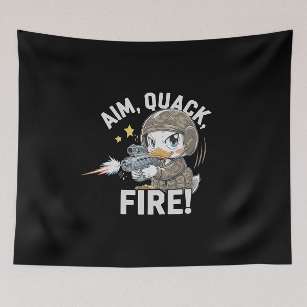 Item preview, Aim, Quack, Fire! designed and sold by MagicWander.