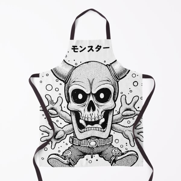 Item preview, black and white japan style manga graphic - monster designed and sold by VonKalt.