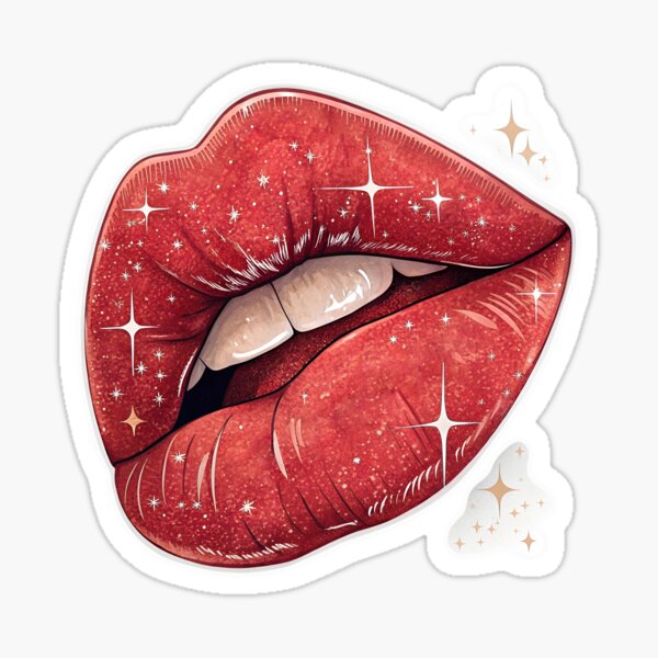Item preview, Red preppy lips for kiss designed and sold by AhArtMe.