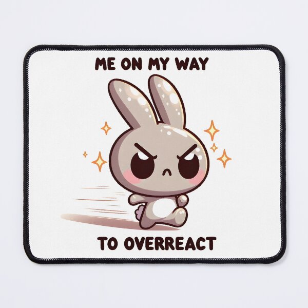 Item preview, Overreact Bunny : Cute Fury Unleashed designed and sold by Susacha.