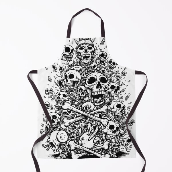 Item preview, japan manga style skulls and bones drawing designed and sold by VonKalt.