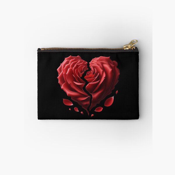 Item preview, Broken Heart-shaped Rose, Black Background, Big Pattern designed and sold by Gaborai.