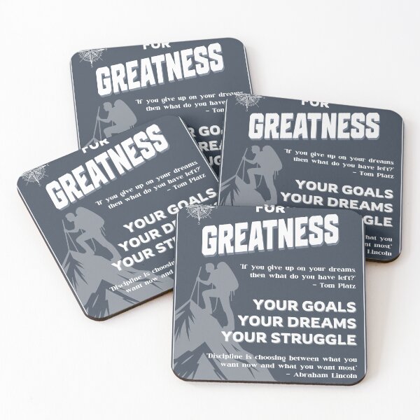 Item preview, Blueprint for Greatness - Motivational Quotes Poster designed and sold by TuncGK.