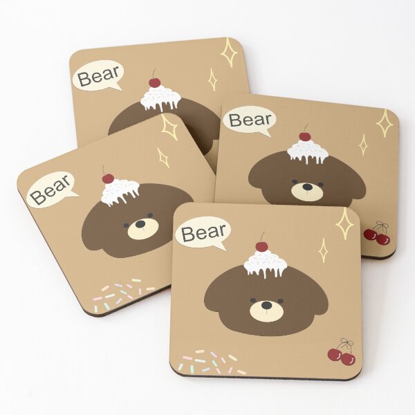 Item preview, Little bear and cherry cake designed and sold by ANUPA-S.