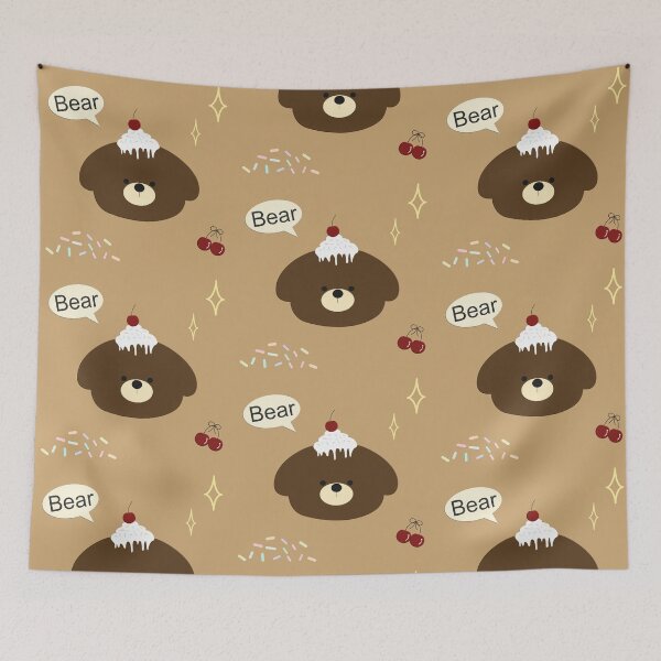 Item preview, Little bear and cherry cake designed and sold by ANUPA-S.