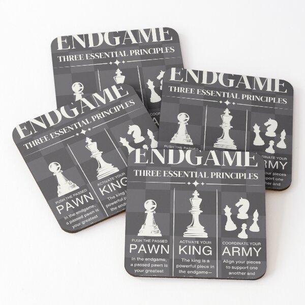 Item preview, Mastering the Endgame - Chess Infographic Poster designed and sold by TuncGK.