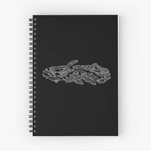 Artikelvorschau, Osteichthyes (bonyfish) - Weiß und Schwarz - Evolution entworfen und verkauft von EvolutionPoster.